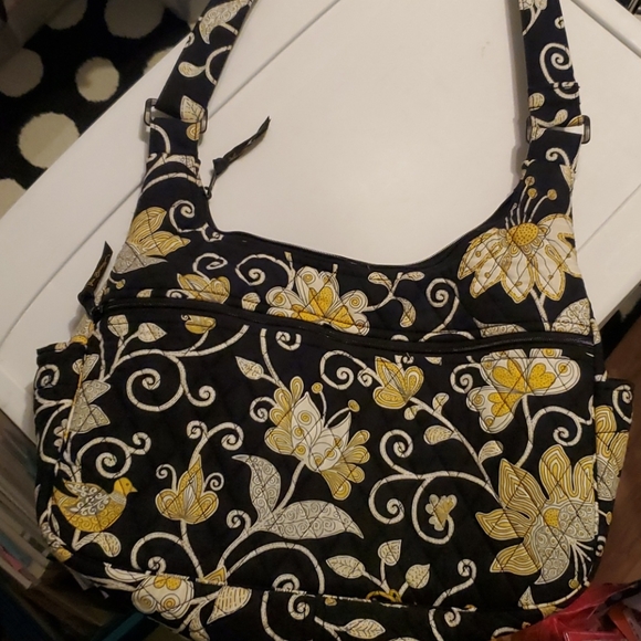 Vera Bradley Crossbody Purse, Yellow Bird - Picture 2 of 3